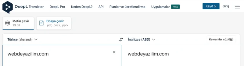 Hatasız Çeviri Sitesi ve Programı Var Mı?
