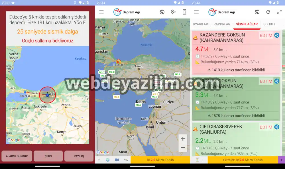Android Deprem Uyarı Sistemi Nasıl Yapılır?
