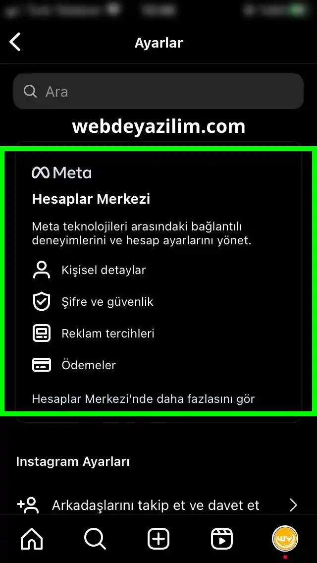Instagram kalıcı hesap silme adımı