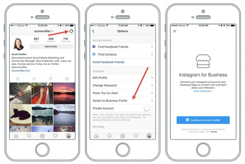 Instagram Kişisel Hesaba Geçiş 2023