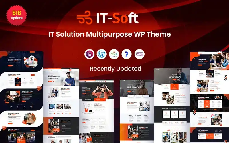 Bilgi Teknolojileri (BT) ve Yazılım Şirketleri İçin IT-Soft WordPress Teması