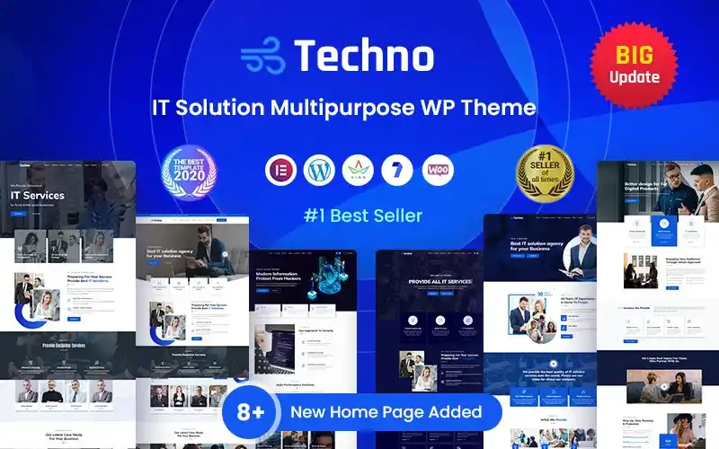 Bilgi Teknolojileri (BT) ve Yazılım Şirketleri İçin Techno WordPress Teması