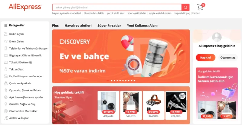 aliexpress türkiye pazaryeri siteleri