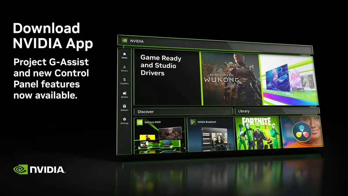 Nvidia, GeForce Experience Yerine Kullanıcılarla Buluşturduğu "Nvidia App" Uygulamasına Yeni Özellikler Ekledi