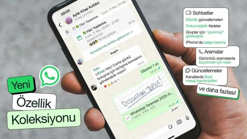 WhatsApp’a Büyük Güncelleme: Sohbet, Arama ve Kanal Özellikleri Yenilendi!