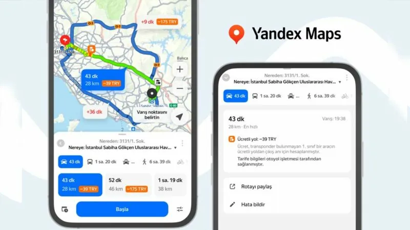 Yandex Maps, Karayolu Trafik Haftası’na Özel Yeni Güncellemeyle Sürüş Deneyimini Geliştiriyor