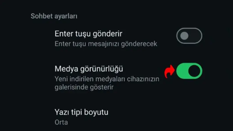 WhatsApp Galeriye Kaydetme Kapatma Nasıl Yapılır?